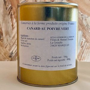 Canard au poivre vert