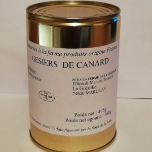 Gésiers de canard confits