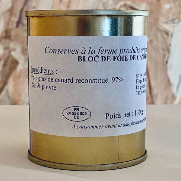 Bloc de foie de canard en boite – Image 2