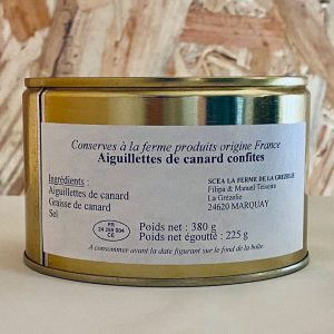 Aiguillettes de canard confites