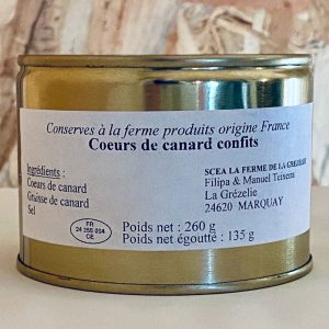 Coeurs de canard confits