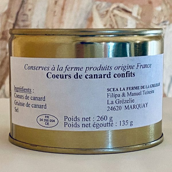 Coeurs de canard confits